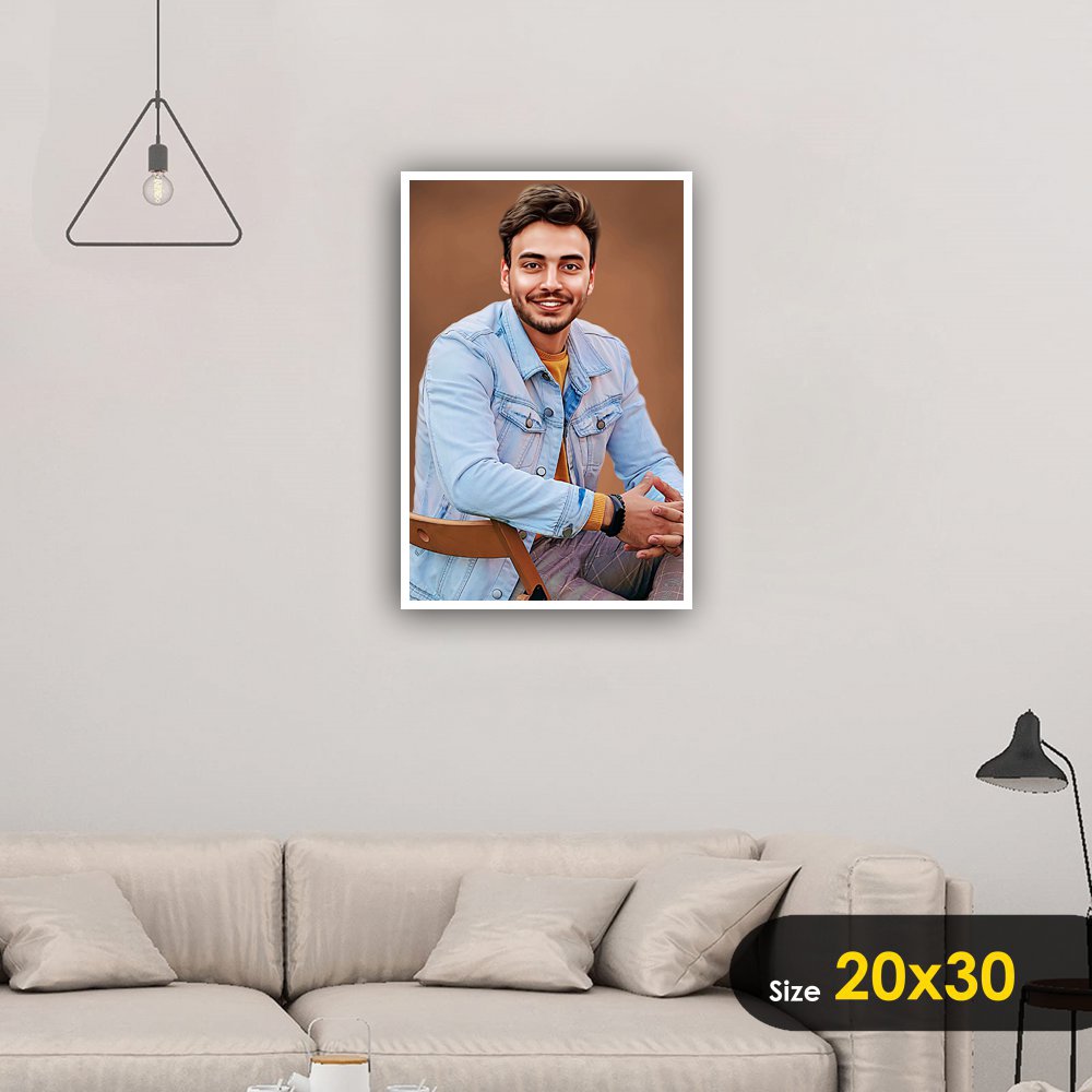 Digital Painting Photo Frame - Classy Border