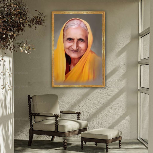 Big Death Photo Frame - Golden Borders