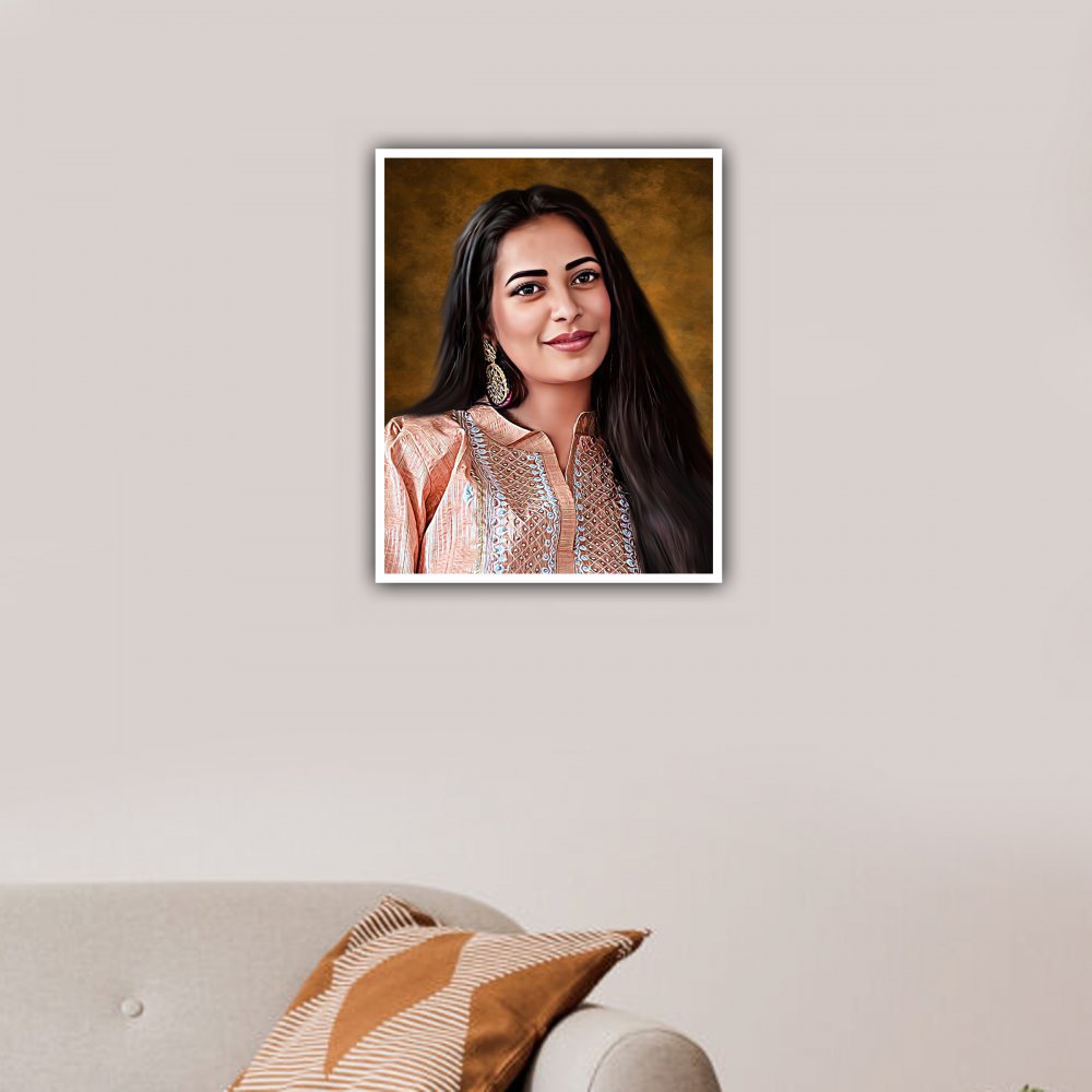 Digital Painting Photo Frame - Classy Border