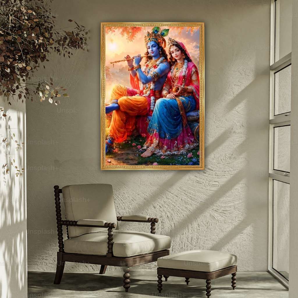 Radha Krishna Photo Frame
