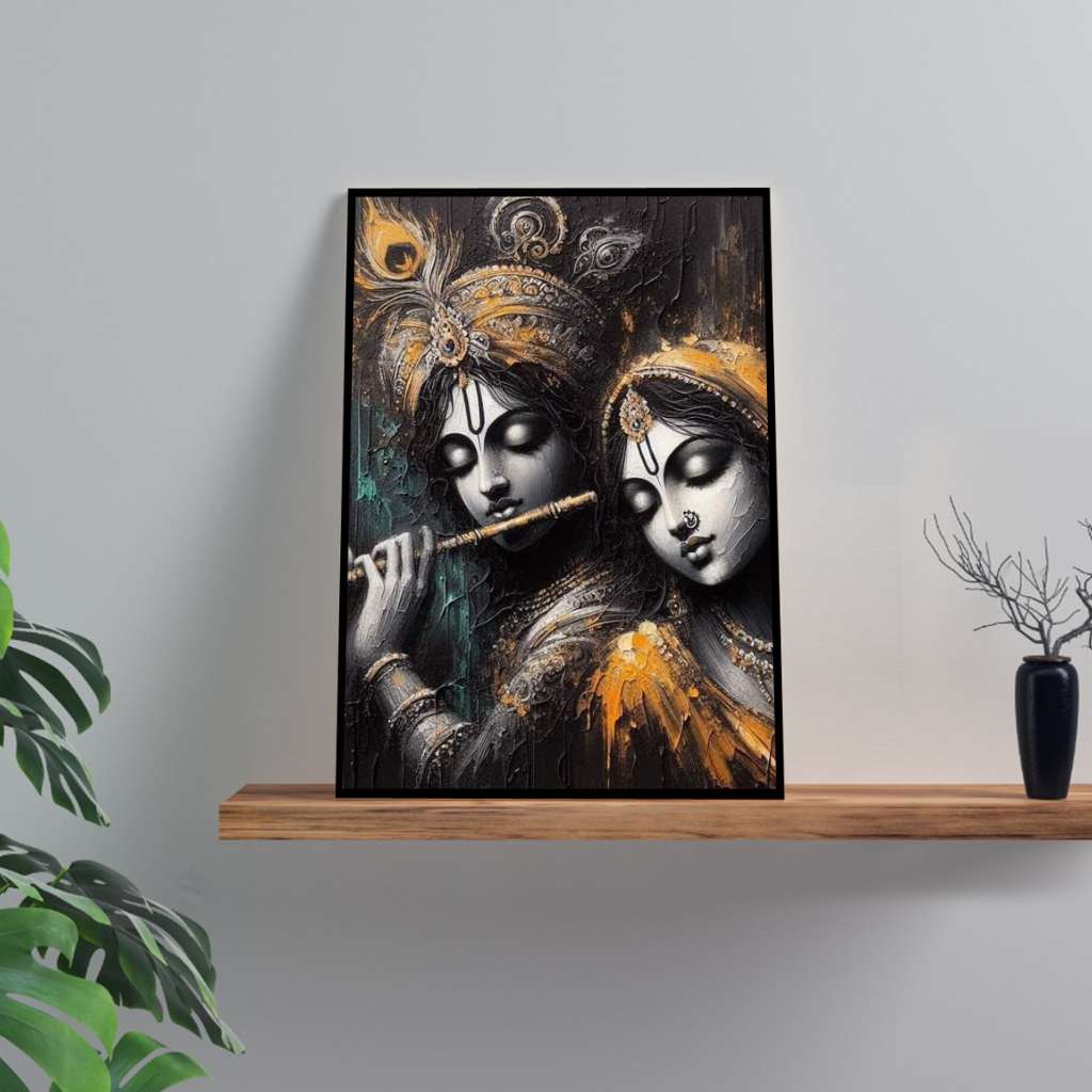 Radha Krishna Photo frame - Desk