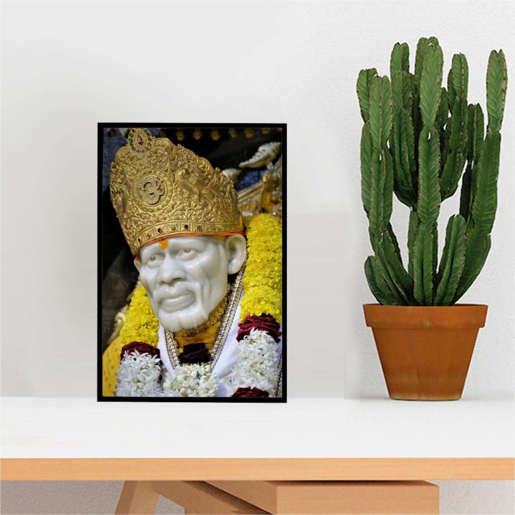 Sai Baba Photo Frame - Desk