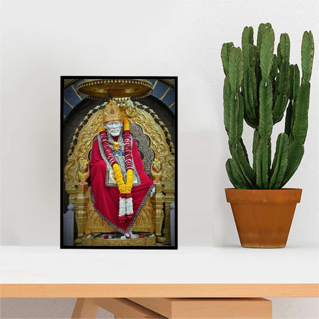 Sai Baba Photo Frame - Desk