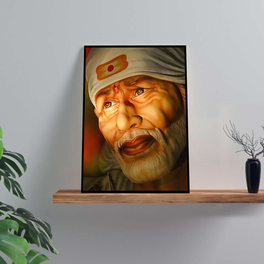 Sai Baba Photo Frame - Desk