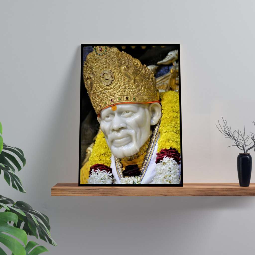 Sai Baba Photo Frame - Desk