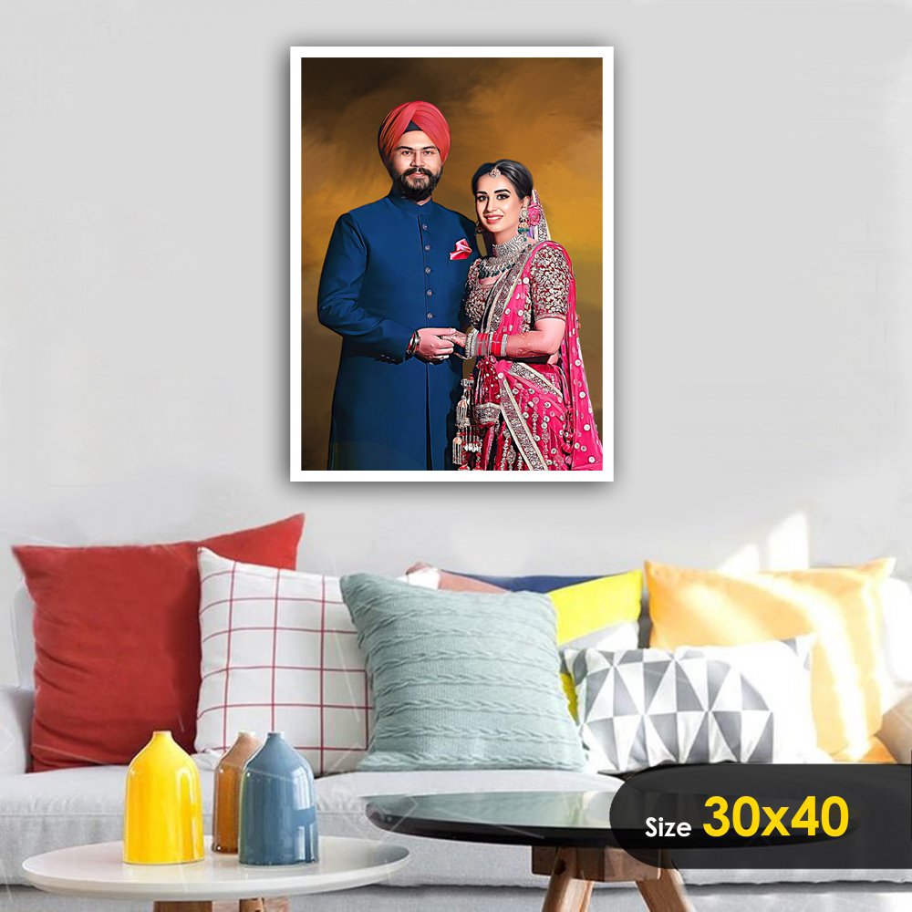 Digital Painting Photo Frame - Classy Border