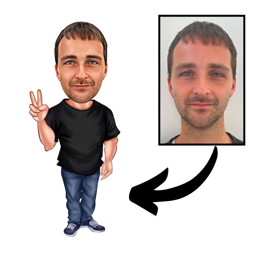 Caricature Gifts - Desk Photo Frame