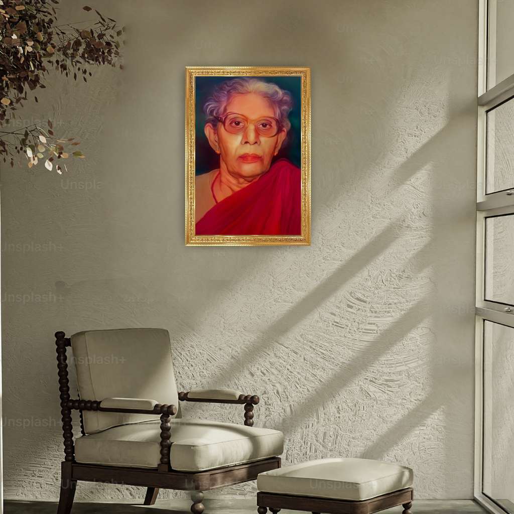 Big Death Photo Frame - Golden Borders