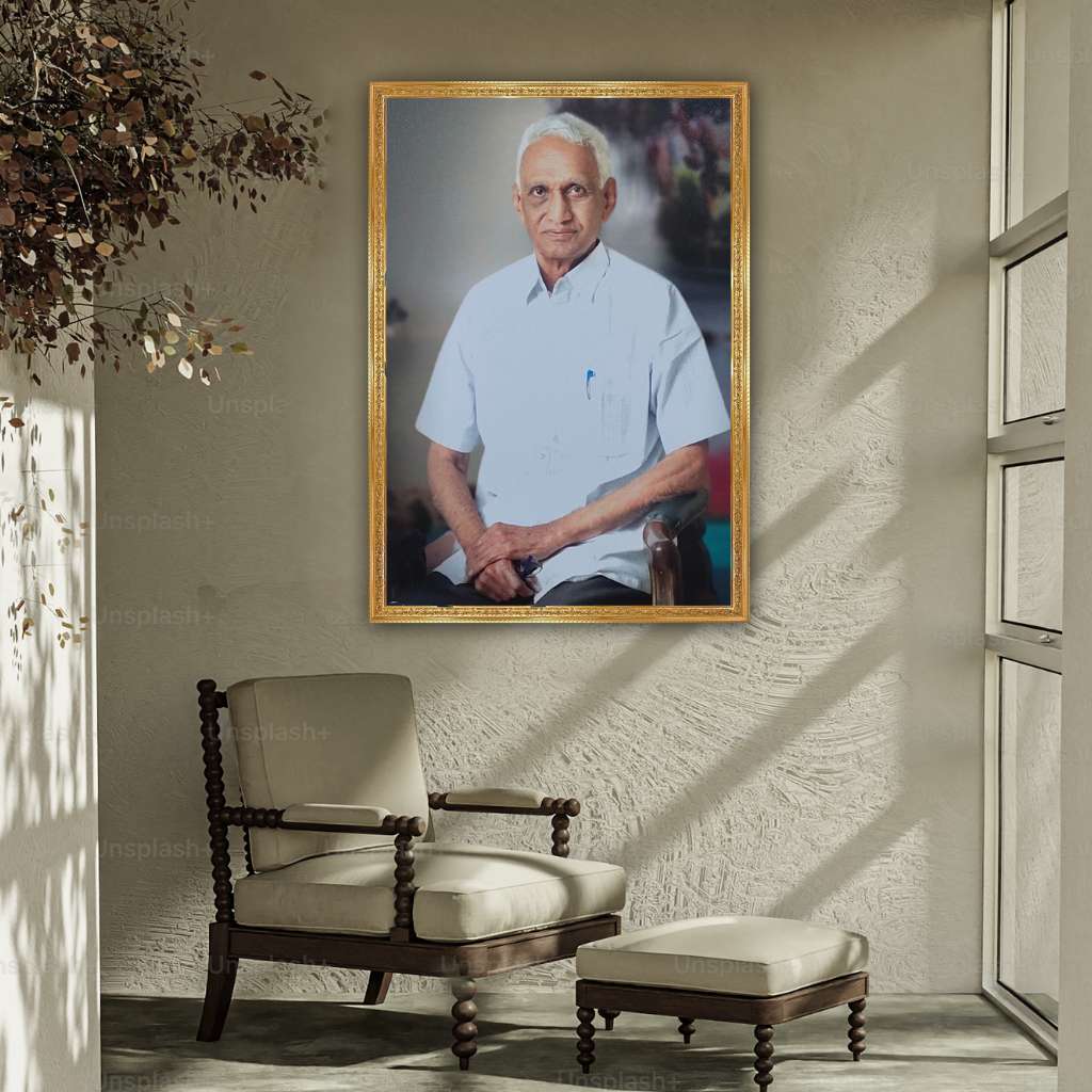 Big Death Photo Frame - Golden Borders