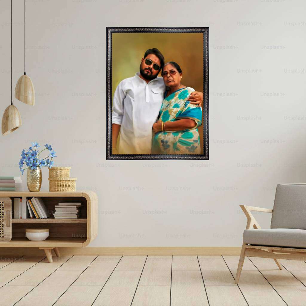Oil Painting Photo Frame - Antique Borders