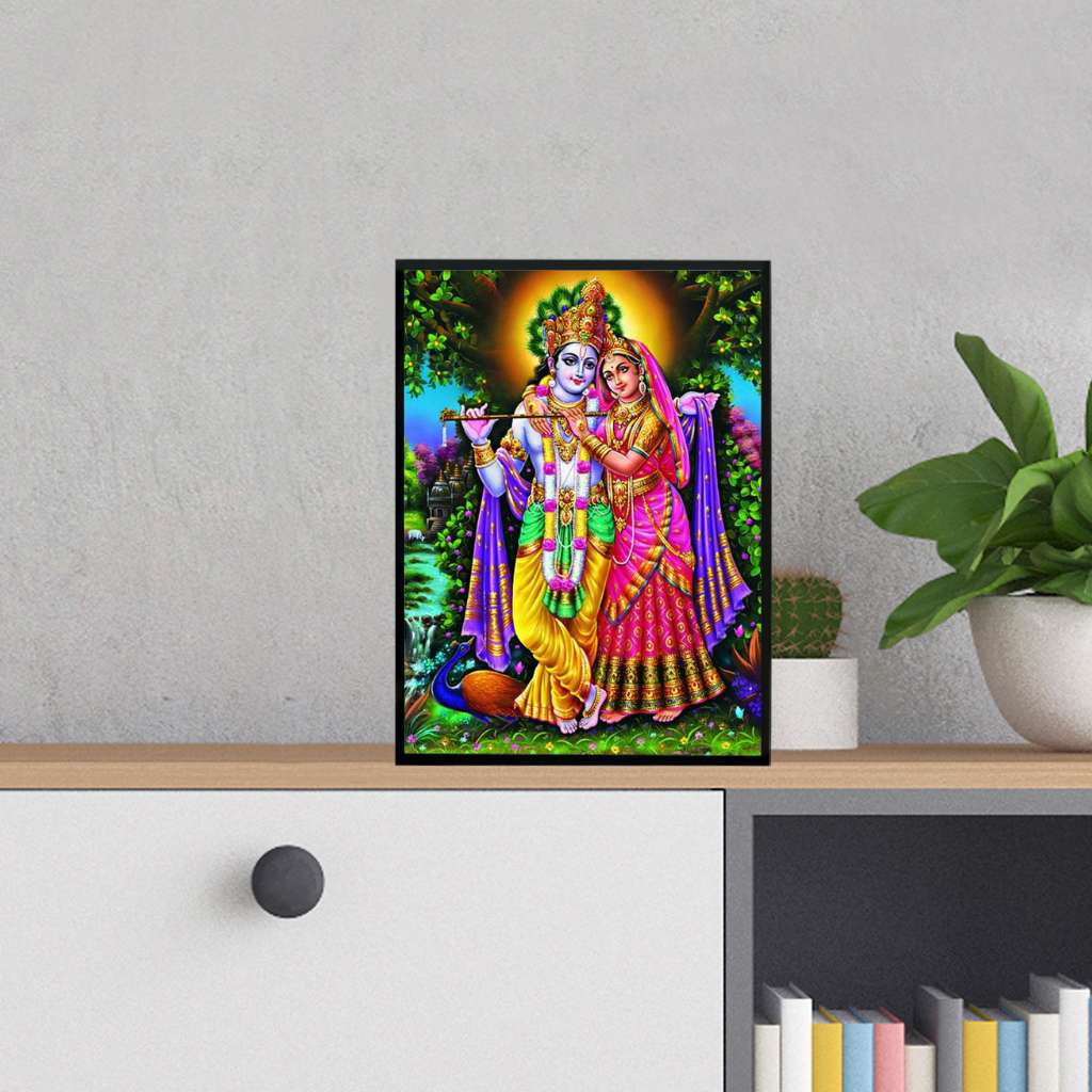 Radha Krishna Photo frame - Desk