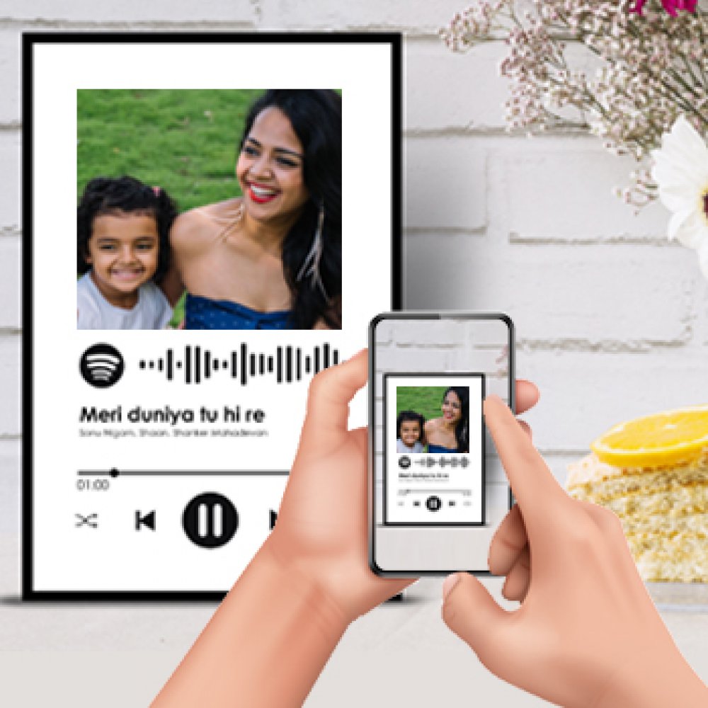 Spotify Photo Frame A4 - White