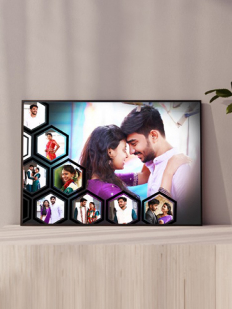 Couple wall collage photo frames