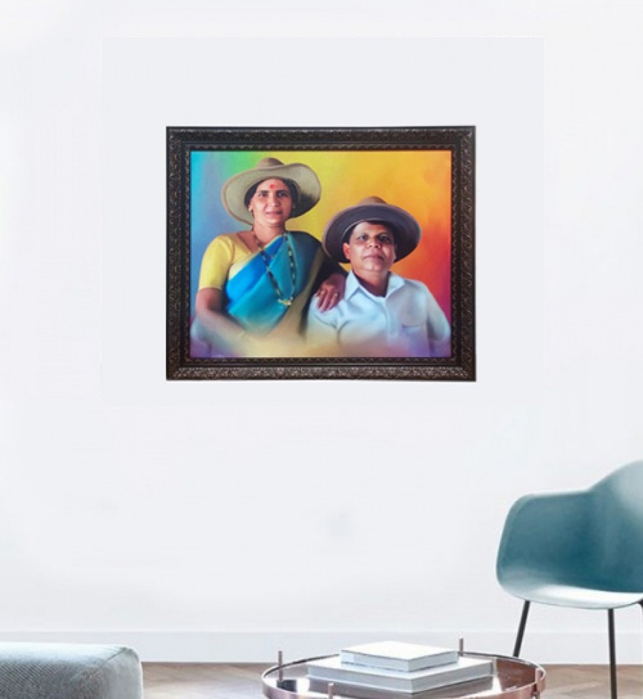 Couple Painting Photo Frame