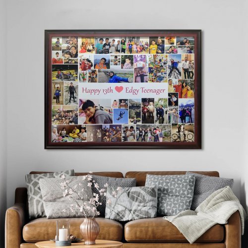 Collage Photo Frame - Brown 30x40