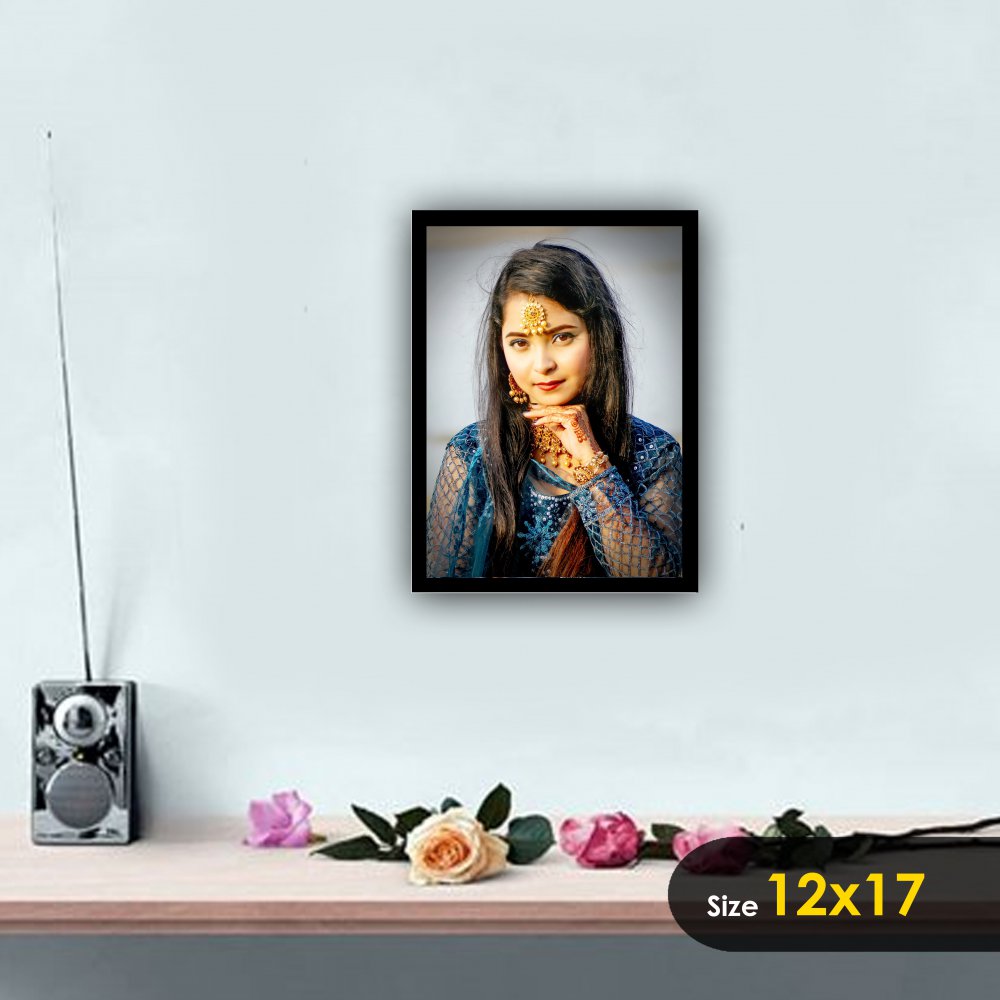 Portrait Wall Photo Frame - Black
